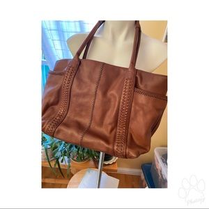 Banana republic leather tote